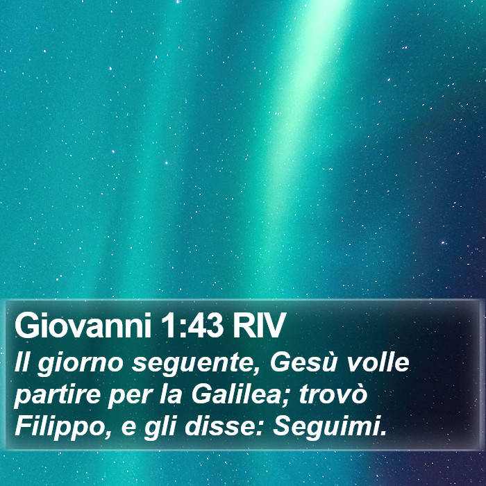 Giovanni 1:43 RIV Bible Study