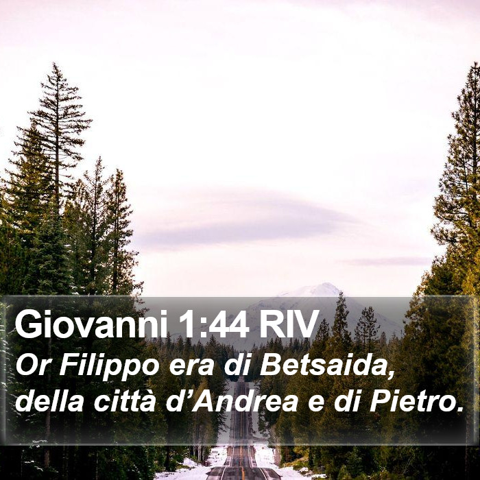 Giovanni 1:44 RIV Bible Study