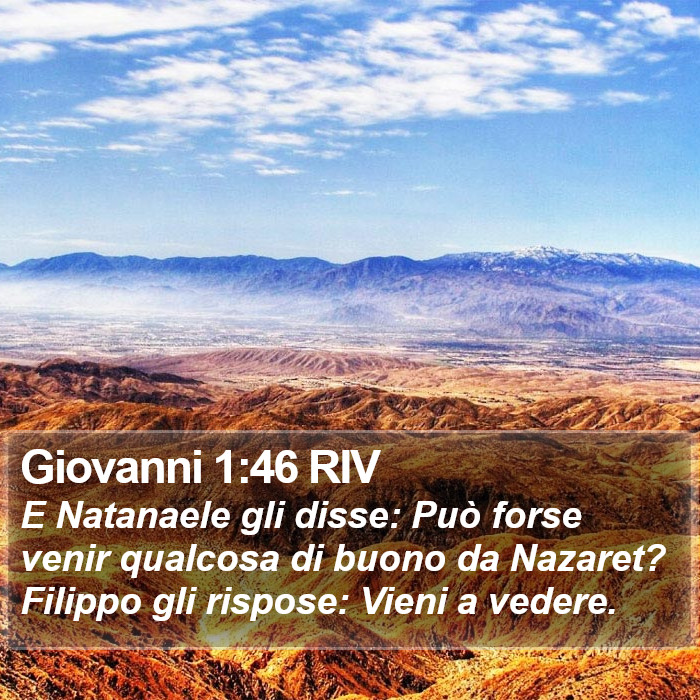 Giovanni 1:46 RIV Bible Study