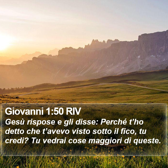 Giovanni 1:50 RIV Bible Study