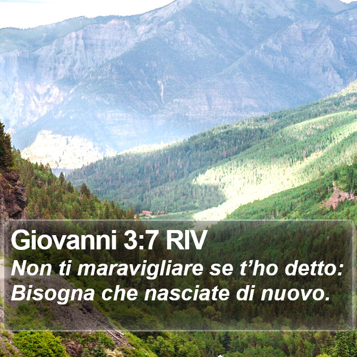 Giovanni 3:7 RIV Bible Study