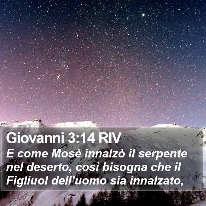 Giovanni 3:14 RIV Bible Study