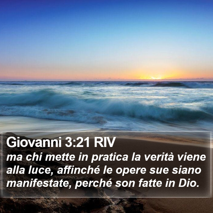 Giovanni 3:21 RIV Bible Study