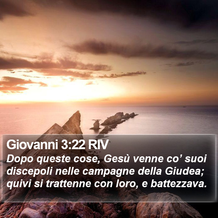 Giovanni 3:22 RIV Bible Study