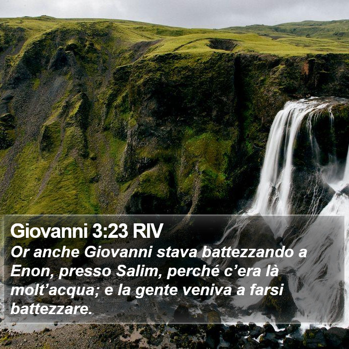 Giovanni 3:23 RIV Bible Study