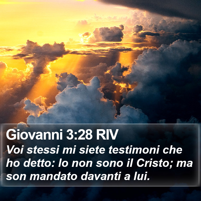 Giovanni 3:28 RIV Bible Study