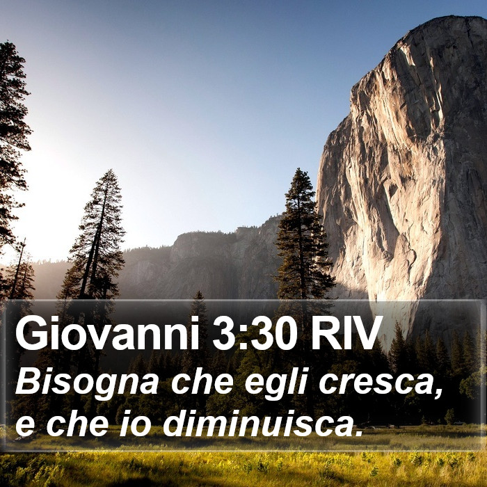 Giovanni 3:30 RIV Bible Study