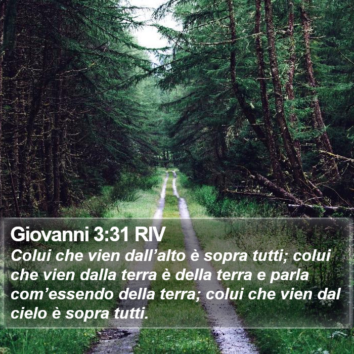 Giovanni 3:31 RIV Bible Study