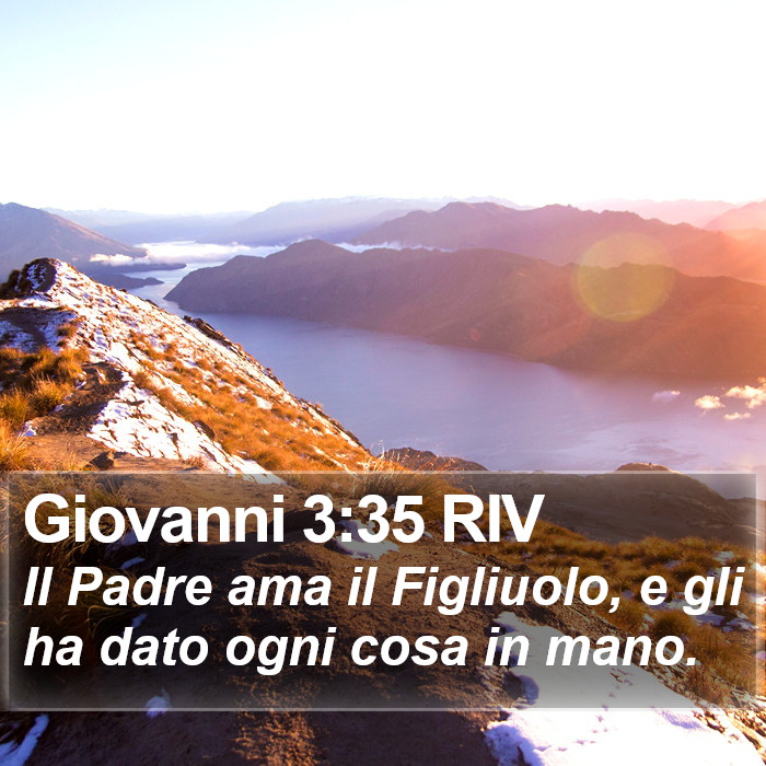 Giovanni 3:35 RIV Bible Study