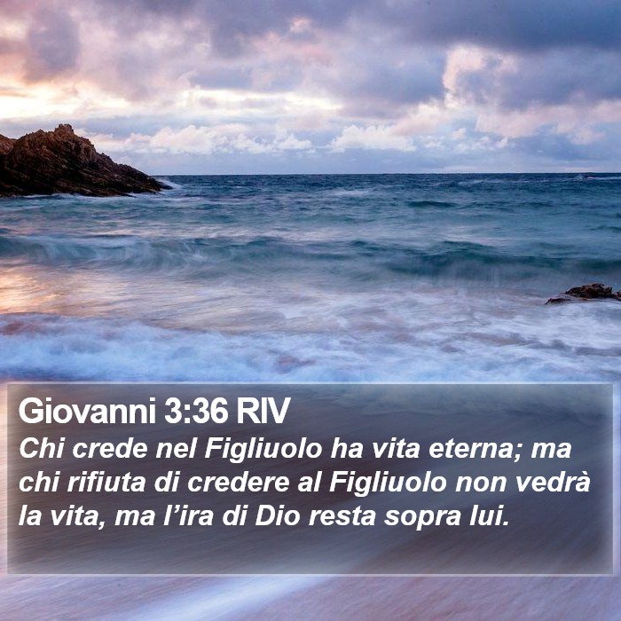 Giovanni 3:36 RIV Bible Study