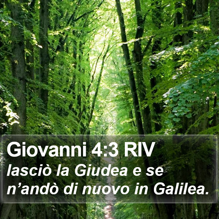 Giovanni 4:3 RIV Bible Study