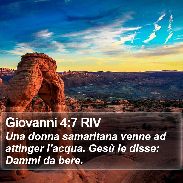 Giovanni 4:7 RIV Bible Study