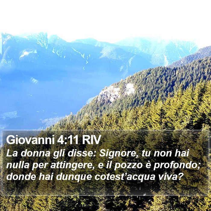 Giovanni 4:11 RIV Bible Study