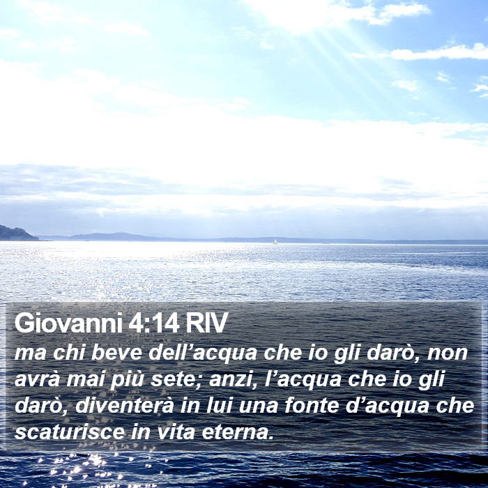 Giovanni 4:14 RIV Bible Study