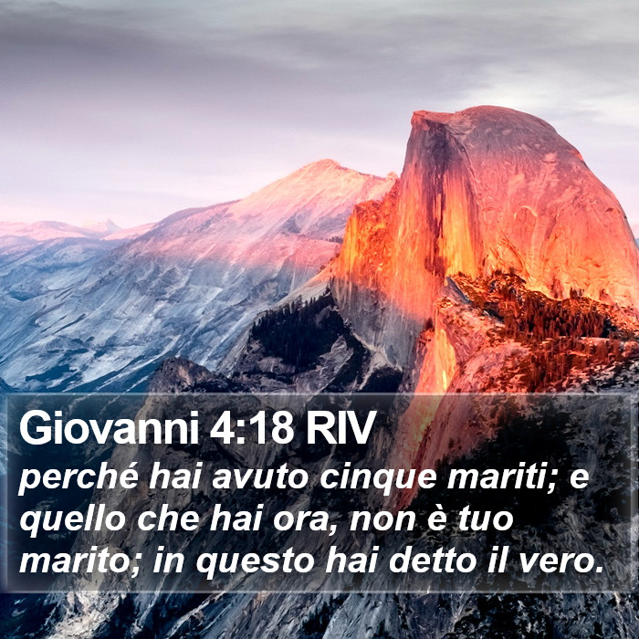 Giovanni 4:18 RIV Bible Study