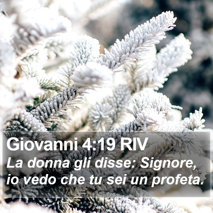 Giovanni 4:19 RIV Bible Study