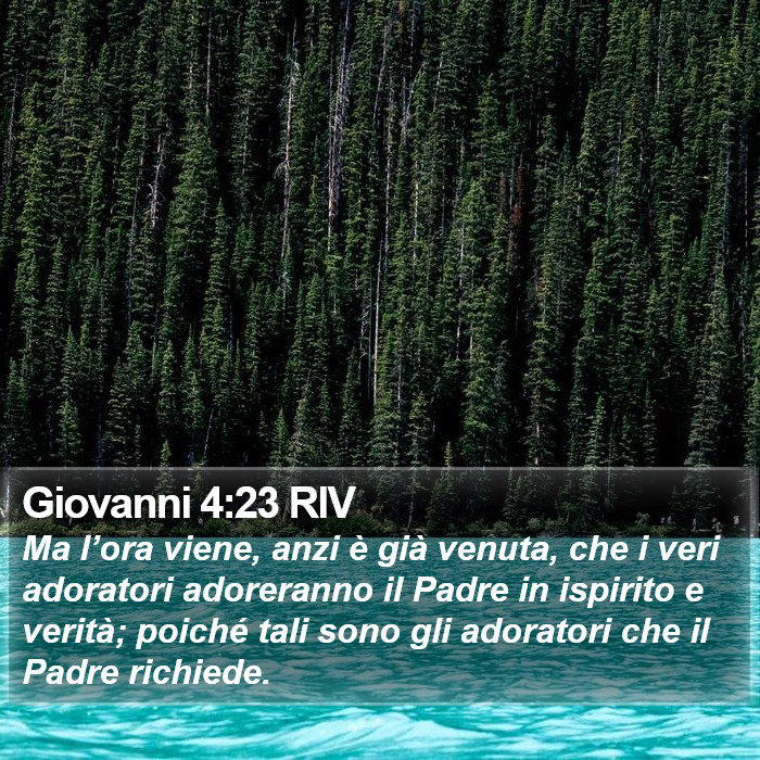 Giovanni 4:23 RIV Bible Study