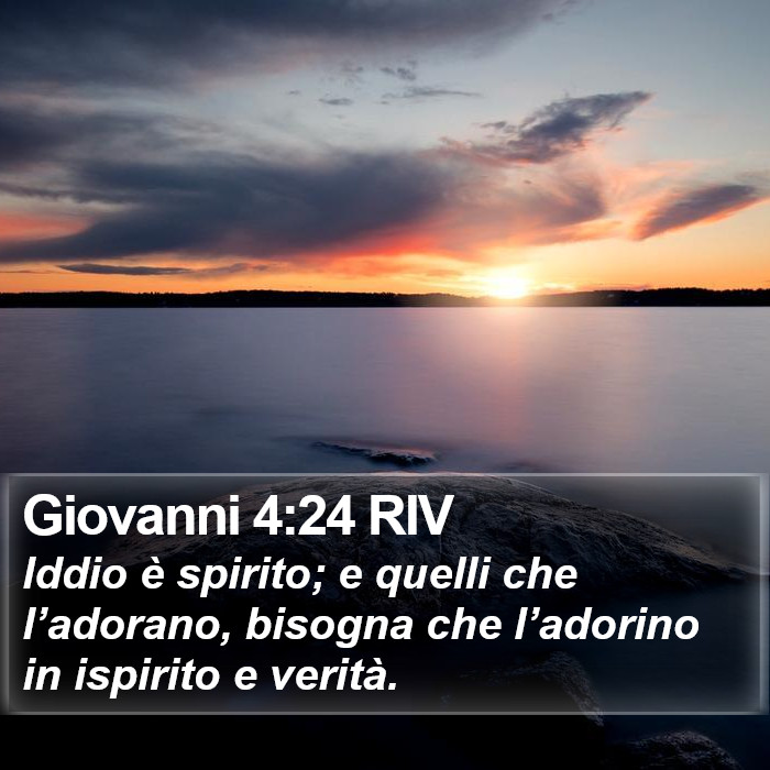 Giovanni 4:24 RIV Bible Study