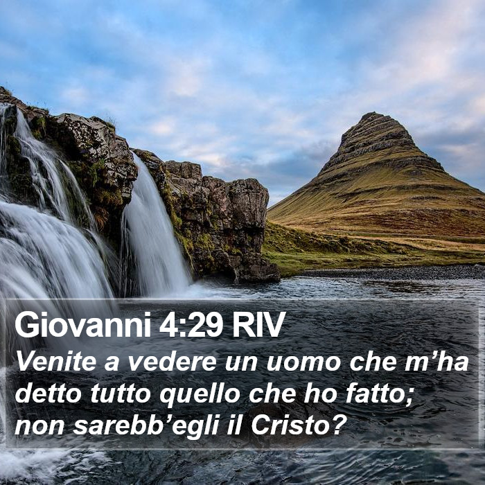 Giovanni 4:29 RIV Bible Study