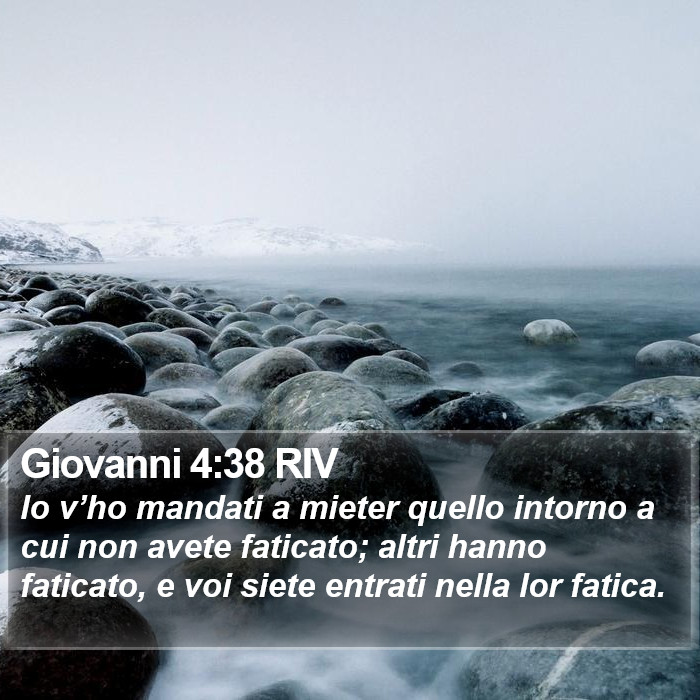 Giovanni 4:38 RIV Bible Study