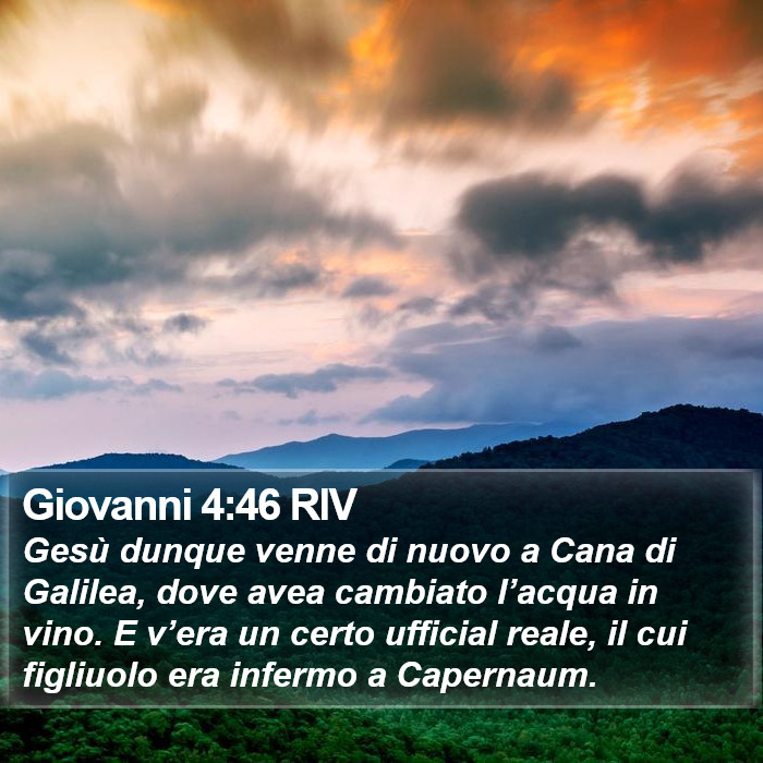 Giovanni 4:46 RIV Bible Study