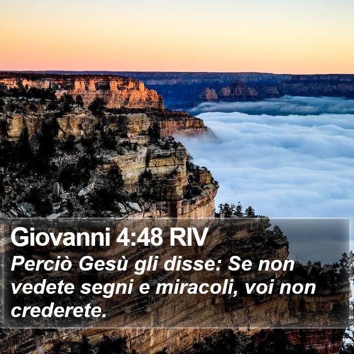 Giovanni 4:48 RIV Bible Study