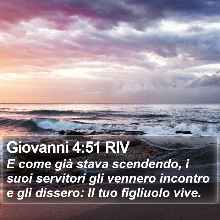 Giovanni 4:51 RIV Bible Study