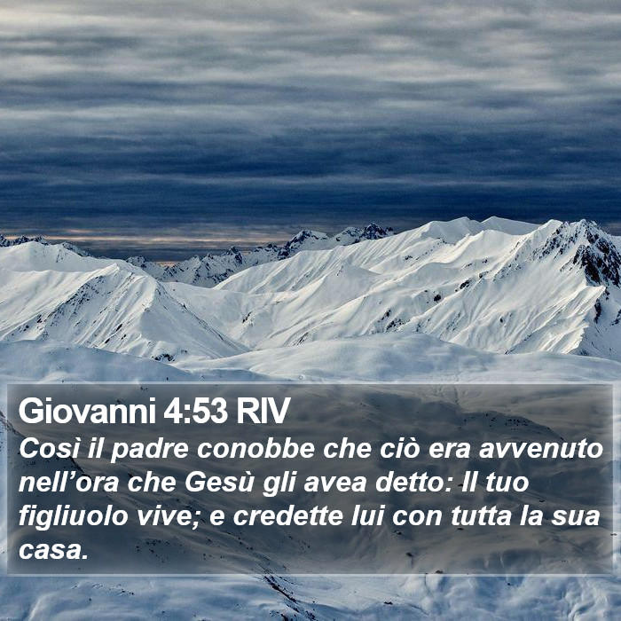 Giovanni 4:53 RIV Bible Study