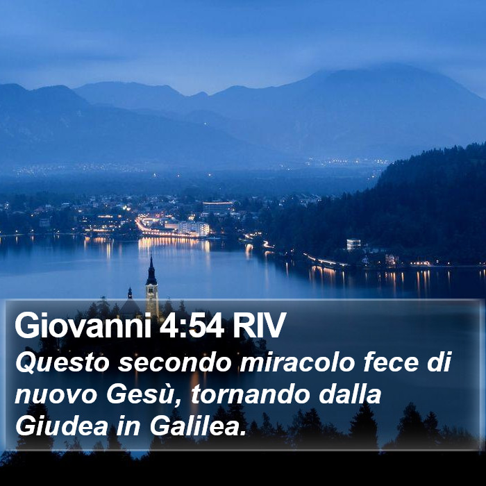 Giovanni 4:54 RIV Bible Study