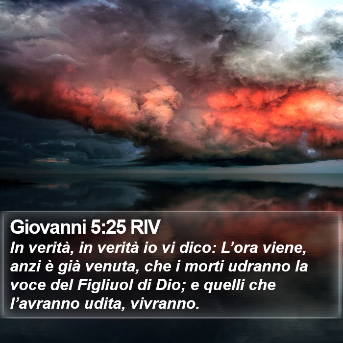 Giovanni 5:25 RIV Bible Study