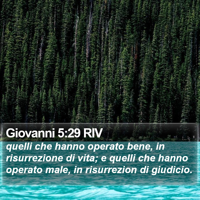 Giovanni 5:29 RIV Bible Study