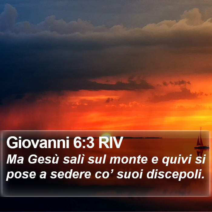 Giovanni 6:3 RIV Bible Study