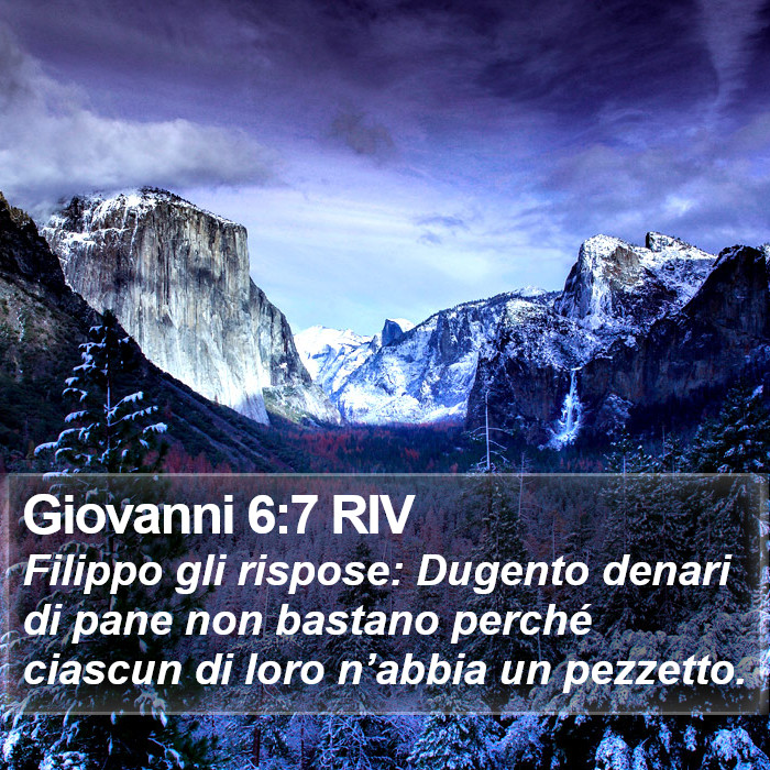Giovanni 6:7 RIV Bible Study