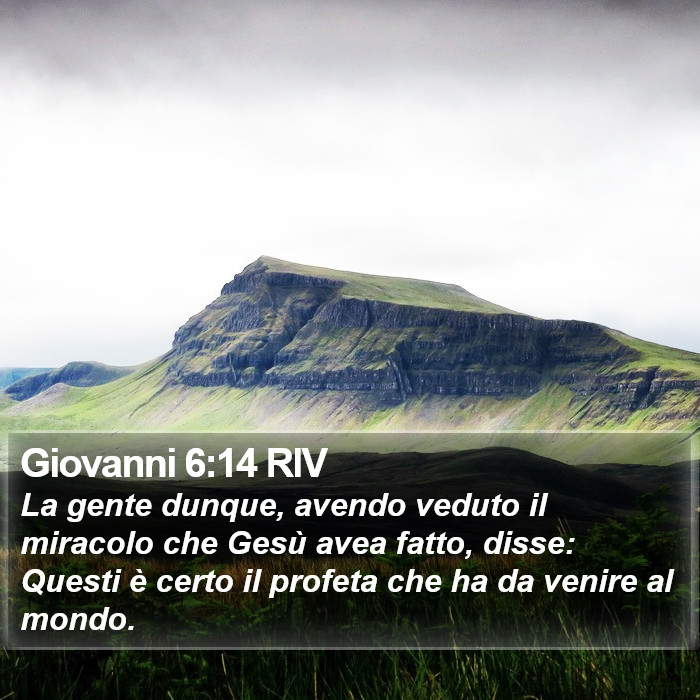 Giovanni 6:14 RIV Bible Study