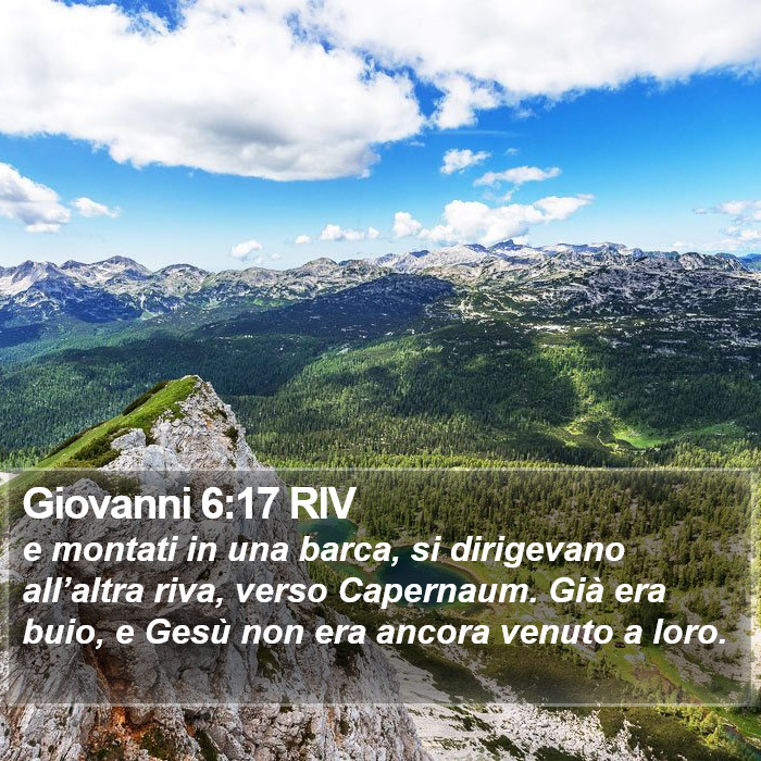 Giovanni 6:17 RIV Bible Study