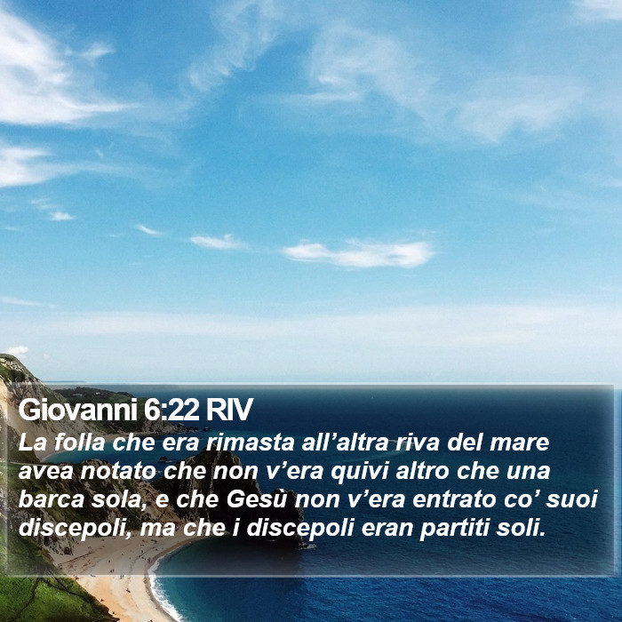 Giovanni 6:22 RIV Bible Study