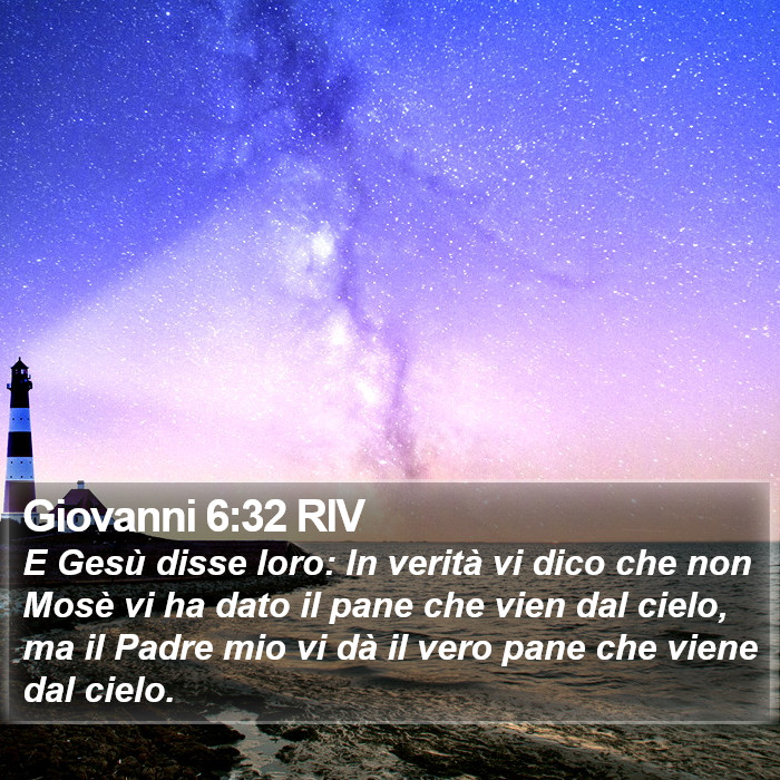 Giovanni 6:32 RIV Bible Study