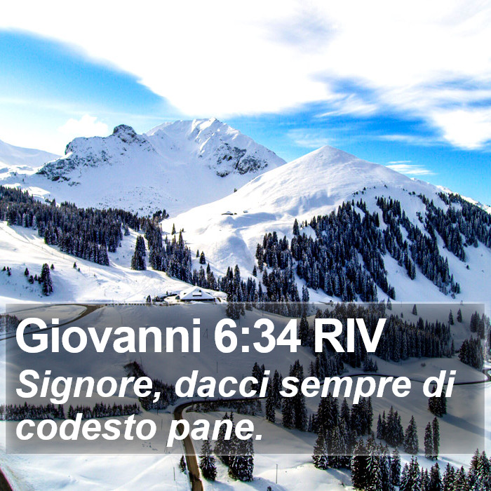 Giovanni 6:34 RIV Bible Study