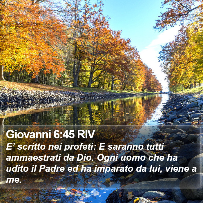 Giovanni 6:45 RIV Bible Study