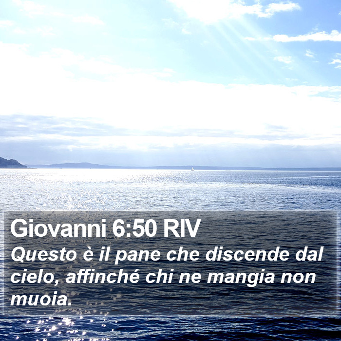 Giovanni 6:50 RIV Bible Study