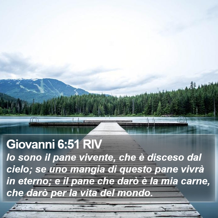 Giovanni 6:51 RIV Bible Study
