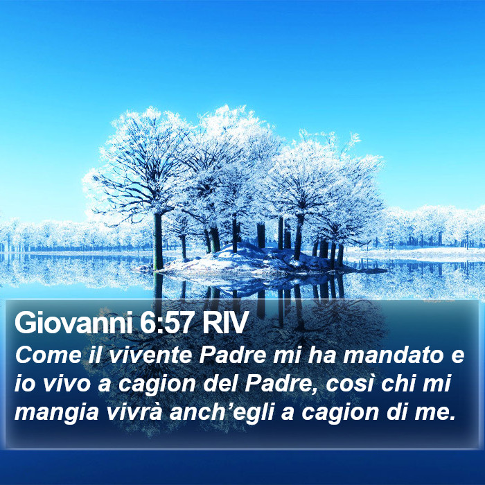 Giovanni 6:57 RIV Bible Study