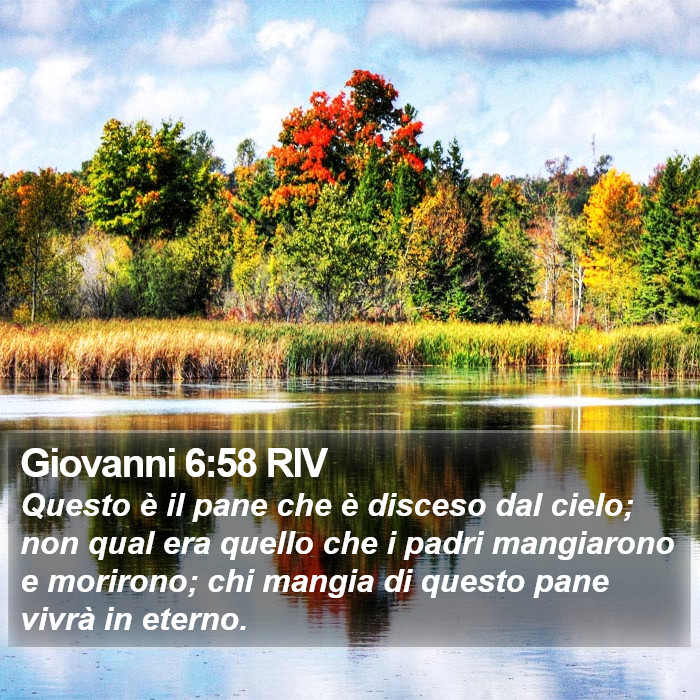 Giovanni 6:58 RIV Bible Study