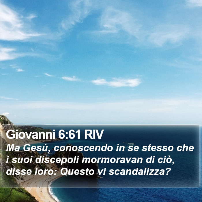 Giovanni 6:61 RIV Bible Study