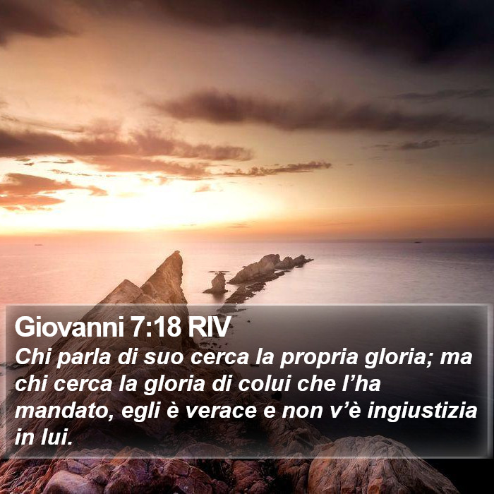 Giovanni 7:18 RIV Bible Study