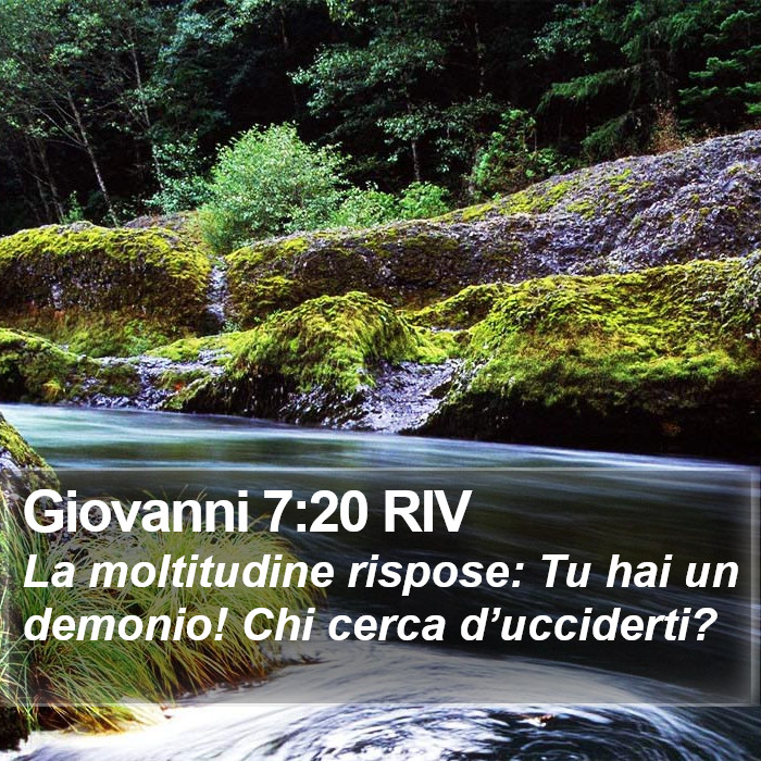 Giovanni 7:20 RIV Bible Study