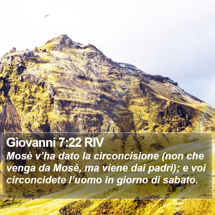Giovanni 7:22 RIV Bible Study