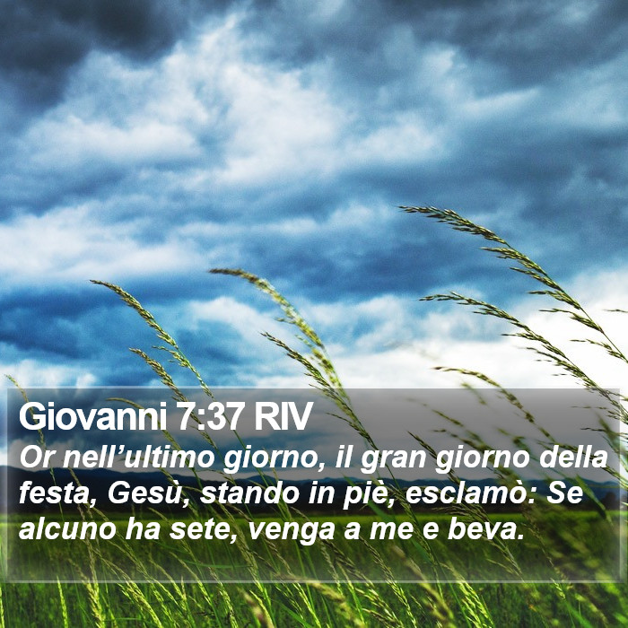 Giovanni 7:37 RIV Bible Study