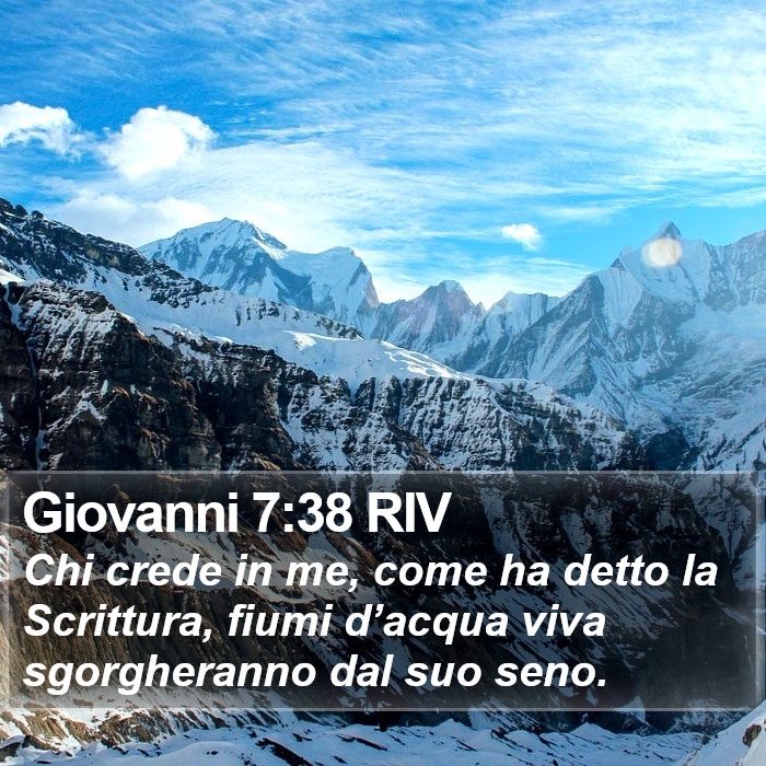 Giovanni 7:38 RIV Bible Study