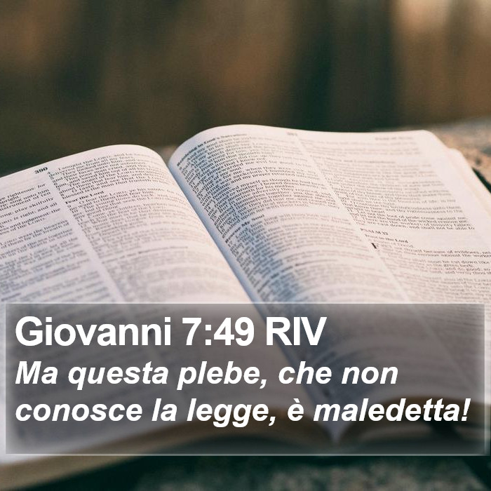 Giovanni 7:49 RIV Bible Study
